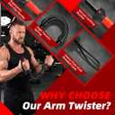 Adjustable Power Twister Arm Trainer - Chest Workout Equipment for Upper Body Strength Training - 44-88lbs Adjustable Chest Clip Muscle for Home Gym