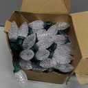 Dazzle Bright C9 Christmas String Lights, 100 LED 66 FT Waterproof Connectable Green Wire Fairy Lights, Christmas Lights for Indoor Outdoor Home Yard Xmas Tree House Decorations (Warm White)