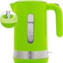 OVENTE 1.8L Electric Kettle, 1500W Fast Boiling Heater for Coffee or Tea, BPA Free, Easy to Fill Lid, Water Level Window, Auto Shut-Off, Boil-Dry Protection and Removable Filter, Green KP413G