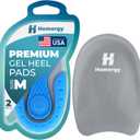 Orthopedic Heel Cups, 2 Pack, for Heel Pain Relief, Plantar Fasciitis, Bone Spurs, Pain Relief Protectors of Sore or Bruised Feet, Foot Relief Support, Comfort Cushion Insoles for Women/Men (Size M (Women's 6-11.5 | Men's 4-10.5), 1 Pair Blue Nova)