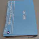 OK TAPE 12 Rolls Self Adhesive Bandage Wrap, Elastic Athletic Tape, Self Stick Bandage Tape, Vet Wrap, Medical Wrap for Wrist, Feet, 2" x 5 Yards - Black