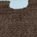 Yimobra Toilet Rugs U Shaped Washable - 24"x20" Non Slip Plush Contour Bath Rugs for Toilet - Super Soft Absorbent Quick Dry Toilet Mats for Bathroom, Brown