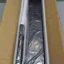 BOUGOON Black Metal Mailbox Post for Outside,43x 4X 4 inch Heavy Duty In-Ground Mounting Post with Anchor for Easy Install Mailbox Use