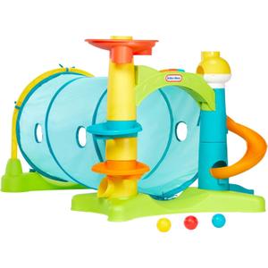 Little Tikes 2-in-1 Activity Tunnel, Indoor Outdoor Playset for Toddlers, Boys and Girls Ages 1-3 Years, 25 inches