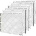 Amazon Basics 20x25x1 Air Filter 6-Pack, MERV 8 AC Furnace Filters, Removes Dust, Electrostatic, Allergen Control (Actual Size: 19.75" x 24.75" x 0.75")
