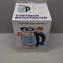 Chefman Glass Electric Kettle for Boiling Water, 1.8L 1500W, with Tea Infuser, Keep Warm Function, Auto Shut Off, Boil-Dry Protection, BPA Free, Hot Water Boiler, Electric Tea Kettle - Stainless Steel