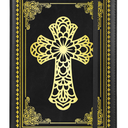 Christian Notebook Gifts for Women Men,Religious Bible Verse Notebook,Faith Prayer Journal for Women Christian Easter Gifts School Supplies (A6 Cross Black)