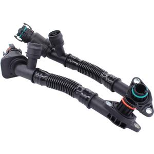 NewYall Left and Right Engine Crankcase Vent Breather Hose for BMW 550i/550i GT/650i/750i/750Li/Alpina B7/Alpina B7L xDrive 550i 550i GT 650i 750i 750Li Alpina B7/B7L X5 X6