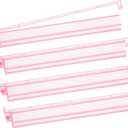 Mahjong Racks with Pushers 4PCS Set Majiang Tile Holder Acrylic Mahjong Racks Accessories and Gifts (Pink)