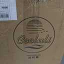 Cooluli 15L Mini Fridge for Bedroom - Car, Office Desk & College Dorm Room - 12v Portable Cooler & Warmer for Food, Drinks, Skincare, Beauty & Makeup - AC/DC Small Refrigerator with Glass Front, Gold