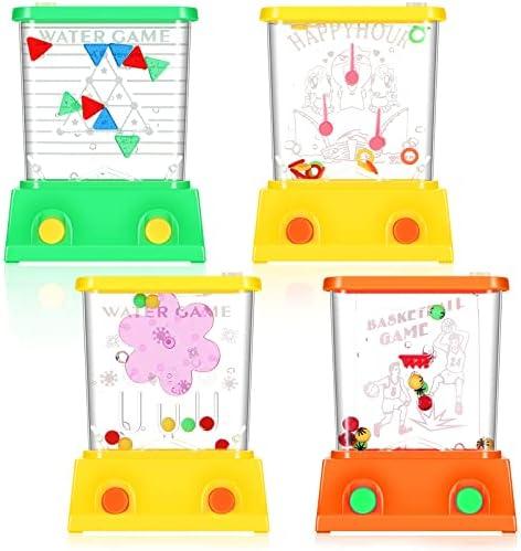 Gejoy 3 Pieces Water Games Handheld Water Ring Toss Handheld Game Mini Retro Games Pastime Toys Car Toys Birthday Party Favor for Kids Children Gifts(Classic Style)