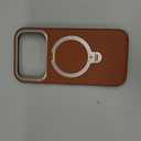 TORRAS Organic Leather for iPhone 17 Pro Case with Stand, Fit for Magsafe, 360 Spin Stand with Camera Control, Premium Leather Durable Stylish Q3 VegSkin for iPhone 17 Pro Phone Case, Saddle Brown