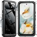 SPIDERCASE for Google Pixel 9a Waterproof Case,[12FT Military Drop Proof] [IP68 Waterproof] [360Full Body Protection] Heavy Duty Protective Cover for Pixel 9a 6.3,Black