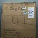 Extra Wide Clear Dog Gate 31" Tall Clear Acrylic Freestanding Dog gate Transparent Pet Gate for Doorways Stairs 4 Panel(55"-92" W)
