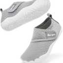 Racqua Boys Toddler Water Shoes Girls Baby Pool Non-Slip Beach Outdoor Sports Water Shoes Lightweight Breathable Swim Quick Dry Aqua Shoes Grey Toddler 8
