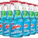 Windex Glass and Window Cleaner Spray Bottle, Bottle Made from 100% Recycled Plastic, Surface Cleaning Spray, Original Blue Scent, 23 Fl Oz (Pack of 6)
