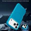 Jelanry for iPhone 17 Pro Max Case Compatible MagSafe & Rugged -Turquoise, Heavy Duty Dual-Layer Shockproof Protective Back Cover w/Port Anti Dust Scratch Protection Phone Cases for iPhone 17 Pro Max