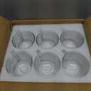 Maredash 16oz Glass Jumbo Mugs With Handle For Coffee, Tea, Soup,Clear Drinking Cup,Set of 6