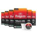 Folgers Black Silk Coffee, Dark Roast, Keurig K-Cup Pods, 60 Count | 6 (10 count) boxes, Dark roast coffee, Compatible with Keurig coffee makers, BBD 05/06/27