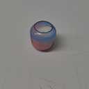 HD 6oz Iridescent Short Rounded Glass Candle Blue