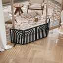 Dog Gate, Wooden Dog Gates for Doorways House and Stairs, Freestanding Pet Gate for Dogs, Puppy Fences Indoor