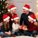 2 x Santa Hat Christmas Hats Xmas Party Red Knitted Beanie for Adult Women Men