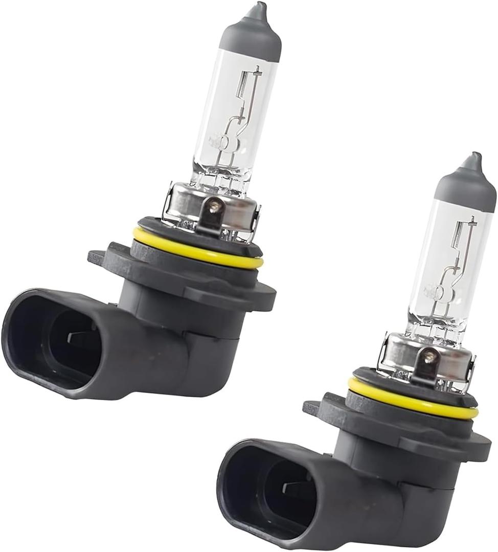 2 PCS 9006 Car High Low Beam Bulb, 12V 55W Transparent Shock-resistant Quartz Glass Halogen Headlights, Universal Automotive Headlight Bulbs Replacement for Most Cars, SUVs (White Light)