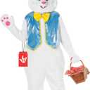 Morph Easter Bunny Costume Adult Rabbit Mascot Dungarees Suit for Easter Costumes Celebrations and Events XL