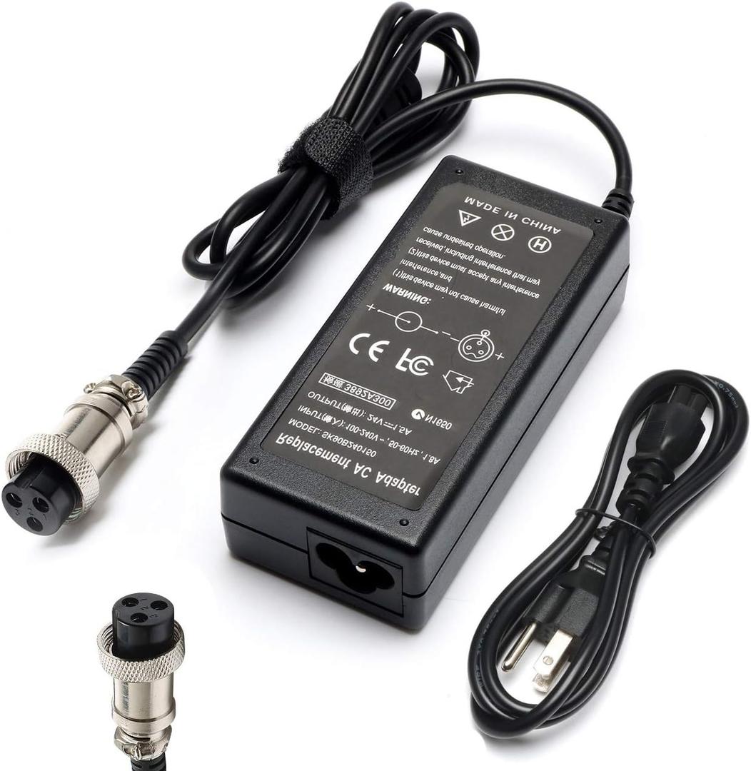 24V Scooter Battery Charger Compatible for Razor MX350 E300 E150 E175 E100 E200 E200S E300S E125 E500 PR200 E225S E325S MX400 ZR350 Dirt Bike, Pocket Mod, Sports Mod, Four Wheeler, Dune Duggy