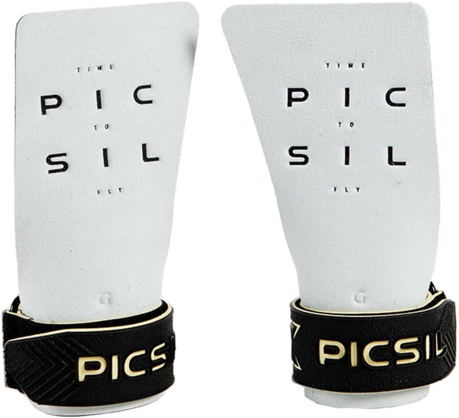 PICSIL Condor Grips, Magnesium Enhanced Grip, Premium Hand Grips Protection for Cross Training, Calisthenics and Fitness (White)