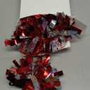 Shappy 2 Color Mini Pom Poms Hair Ropes for Football Cheerleading 4 Inch Ponytail Holder for Team Spirit Sports Dance Cheer (Red)