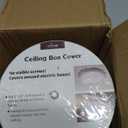 10 Set CP3540 Ceiling Cover Plate Kits - 5.38 Inch Paintable Blank Round Cover for Electrical Boxes, Includes 10 Pcs CP3540 Plates, 10 Pcs Mounting Brackets and 20P Screws