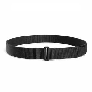 TACNEX Tactical EDC Belt w/Simple Metal Loop 1.5" Heavy Duty 2-Ply Nylon Stiff Gun Holster Belt for IWB OWB Conceal Carry Men Black L
