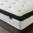 King Mattress, 12 Inch Hybrid Mattress in a Box, Memory Foam and Pocket Springs, Fiberglass Free, Soft and Breathable, Medium Firm Feel