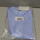 Bienzoe Boys Button Down Shirt: Kids School Uniform Long Sleeve Tops for Concert (7, Blue)