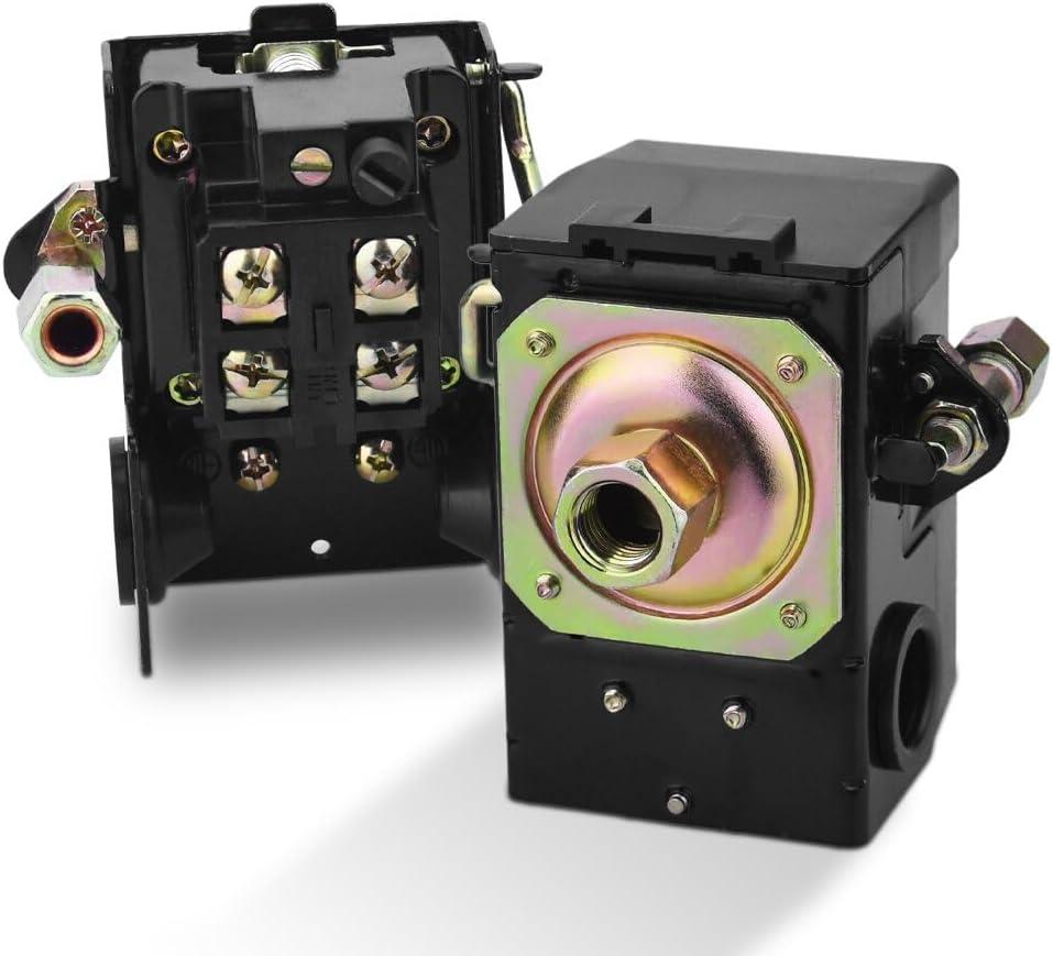 Air Compressor Switch - 125 psi Pressure Control & Shut Off Switch - Central Pneumatic Compressor Parts (TOOL1)