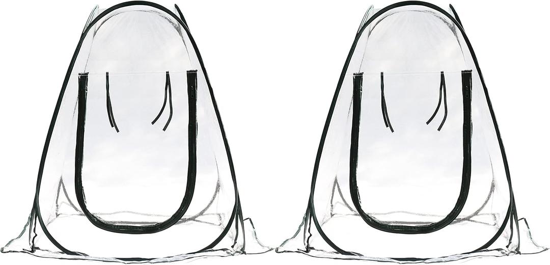 Gardzen 2-Pack 27"x27"x31" Pop up Grow Greenhouse Small Greenhouse, Portable Plant Flowers Mini Green House Cover for Outdoor & Indoor Use