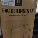 24"x48" Smooth Drop Ceiling Tiles Waterproof High-Grade PVC Ceiling Tiles 2x4 Fire-Rated - Easy Drop-in Installation - Case of 10 (80 sq. ft.) (White)
