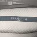Eli & Elm | Best Ergonomic Side Sleeper Pillow for Neck Pain. Supportive Cooling Latex Fill with Luxury Breathable Cover. U-Shape Contoured Design. Queen Size Bed Pillow - 17" X 29"