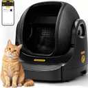 Automatic Litter Box - App-Controlled Self-Cleaning, Large Capacity, Suitable for Multiple Cats, Noise Reduction & Odor Control, Dual Safety Sensors, Comes with Waste Bags, Easy to Maintain