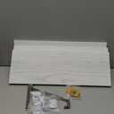 MITIME Floating Shelves Set of 3 Rustic Solid Wood Floating Shelf Wall Storage Shelves for Living Room, Bedroom, Bathroom, Kitchen Laundry, Office,no Drill Shelf(Grey and White Colour L+L+L)