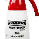 Chapin 1002 Handheld Pump Sprayer, 48oz, MultiPurpose, Lawn & Garden, Translucent Poly Tank, WideMouth Opening, Adjustable Cone Nozzle & AntiClog Filter for Weed, Fertilizer & Pest Applications