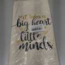 CARAKNOTS Teacher Bag Teachers Gifts for Women Valentines Day Appreciation Week Birthday Thank you Graduation End of Year Christmas Retirement Canvas Tote Bag with Pocket 2 Pcs