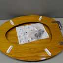 Angel Shield Elongated Wooden Toilet Seat Quiet Close(Oak)