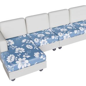 Stretch Couch Covers for L-Shaped Couch Cover & Sectionals with 3 seat Cushion Covers,Floral Print L Shaped Sofa Slipcovers,Washable Soft Wear-Resistant Sofa Protector for Pets