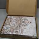 Dogcator Washable Pee Pads for Dogs, Reusable Dog Training Pads. 54''x72'' Super Absorbent Dog Rugs, Non-Slip and Leakproof Pee Mat for Dogs, Large Whelping Pads for Crates and Floors (Vintage White)