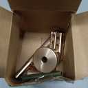 Bambaw Double Edge Safety Razor with Stand, Women Razor with 5 Double Edge Safety Razor Blades, Plastic Free Metal Razor  Rose Gold