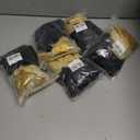 5 x JOJO FLY 50 Pcs 12 Inches Black and Gold Balloons, Gold Confetti Balloons, Gold Metallic Balloon, Hollywood, Birthday Party Decorations, Graduation Balloon Garland Arch Kit, New Years Eve Decorations