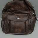 WYFJNX PU Leather Womens Backpack Purse Ladies Backpack Handbag Fashion Shoulder Bag Small Travel Bag Brown