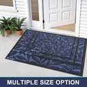 Smiry Leaf Front Door Mat for Outdoor Indoor 35x23, All-Season Doormat